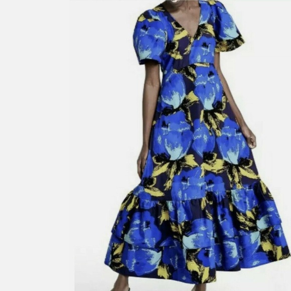 Christopher John Rogers Blue Floral Maxi Dress for Target - Picture 10 of 11